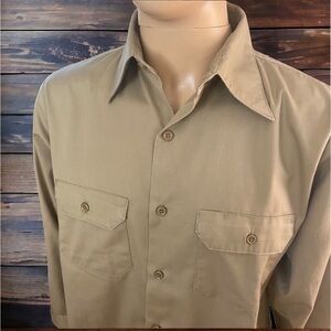 ❄️ 50% off winter Finesilver vintage long sleeve button down collar shirt 16M